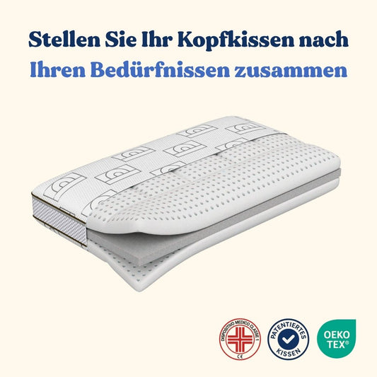 Höhenverstellbares Nackenkissen - Memory-Schaum