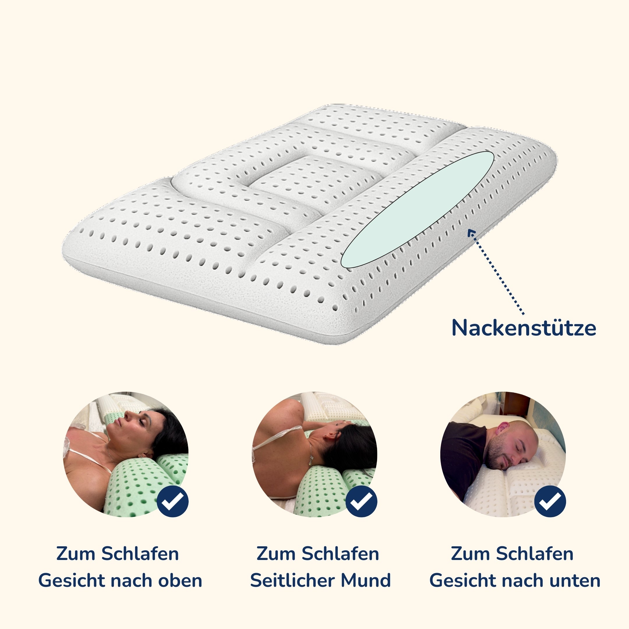 Höhenverstellbares Nackenkissen - Memory-Schaum