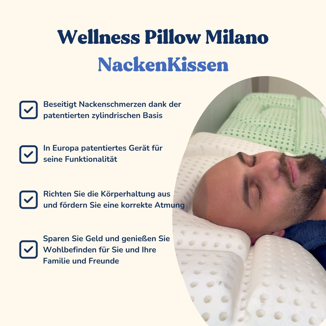 WPM Nackenkissen - Memory Foam Wellness Pillow Milano Deutschland WPM Nackenkissen - Memory Foam Wellness Pillow Milano Deutschland